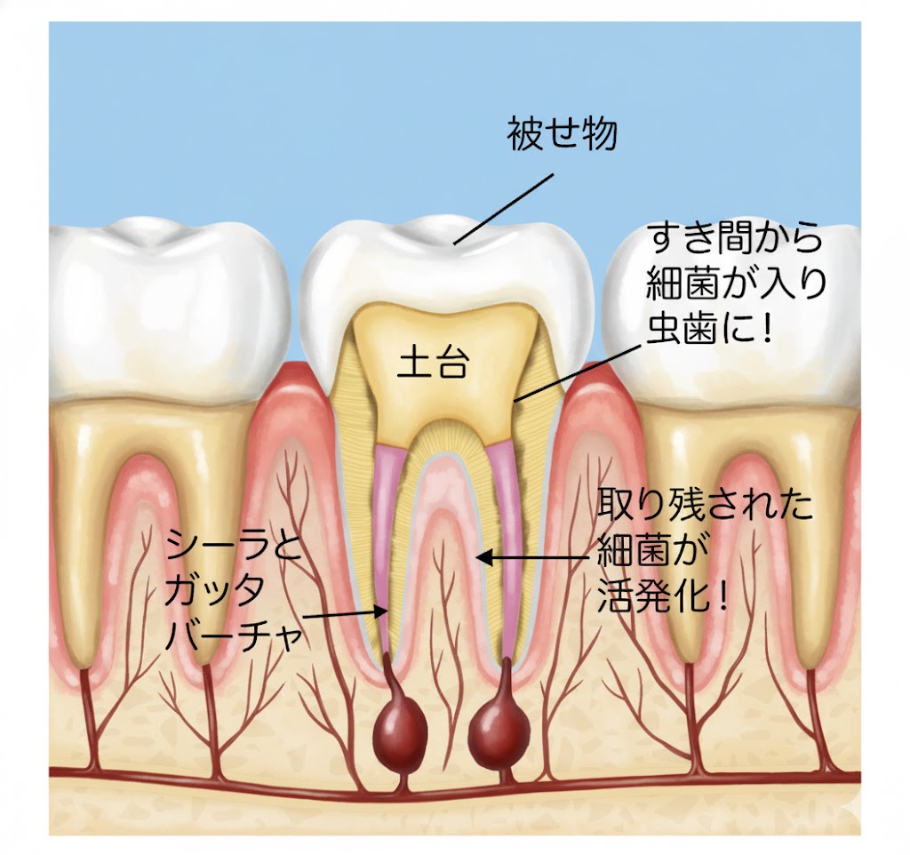 根尖病変の説明 大橋THREE歯科・矯正歯科